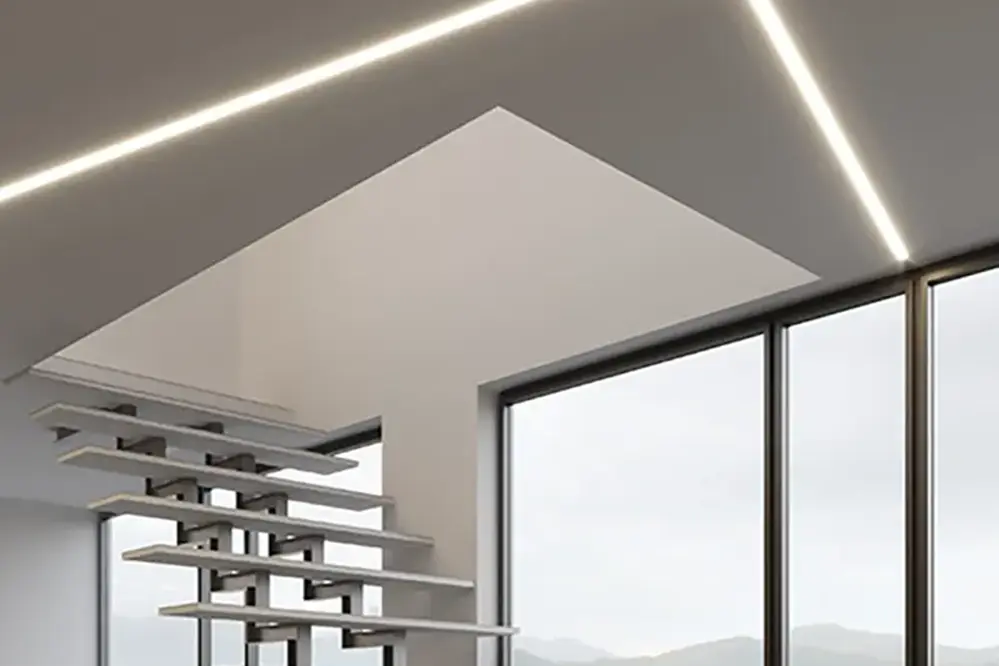 Ambient Staircase Cove Lighting