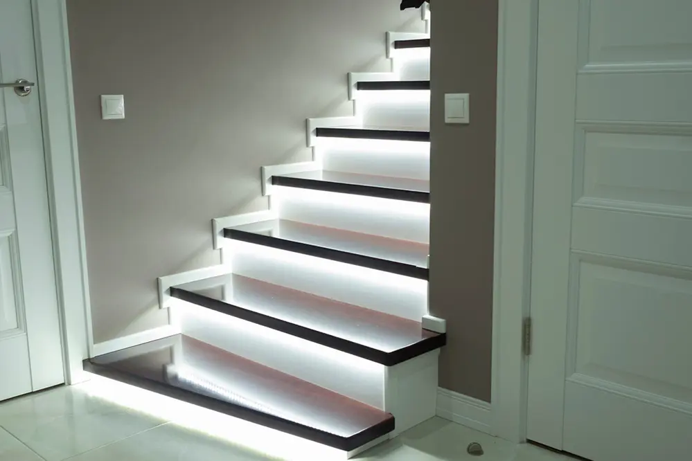 Brighten The Stairs for LED Strip Lighting