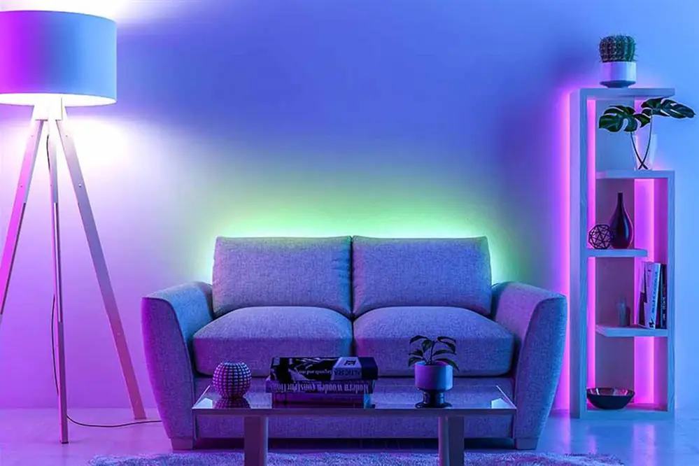 Concealing LED Strip Lights Behind Furniture