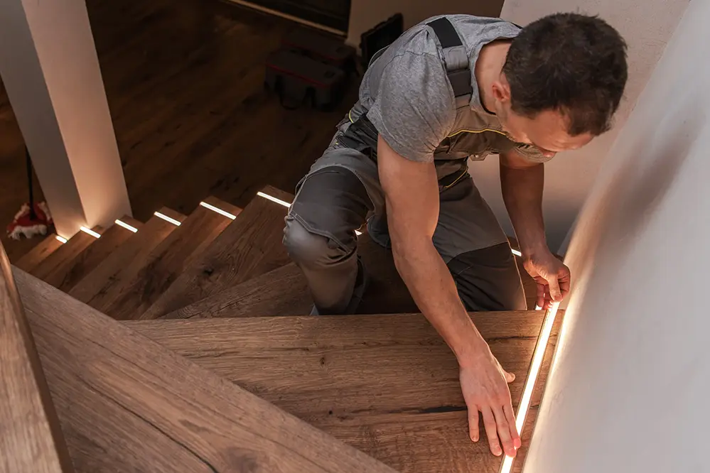 How to Install Stairway Lighting with LED Strip Lights