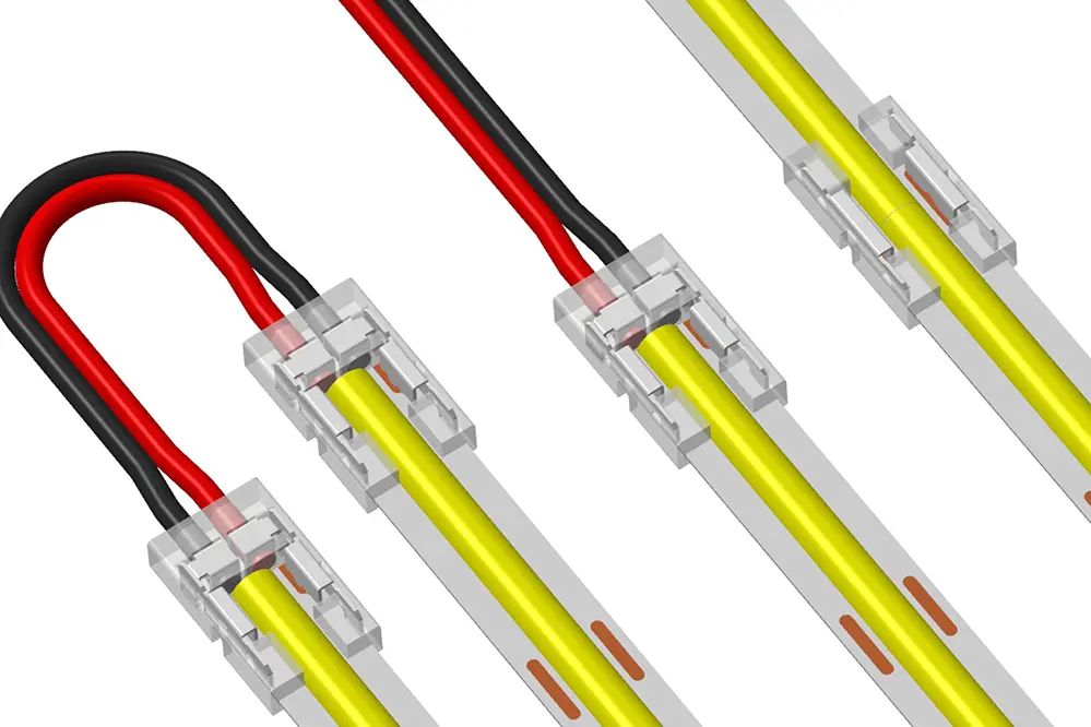 LED strip pin connector