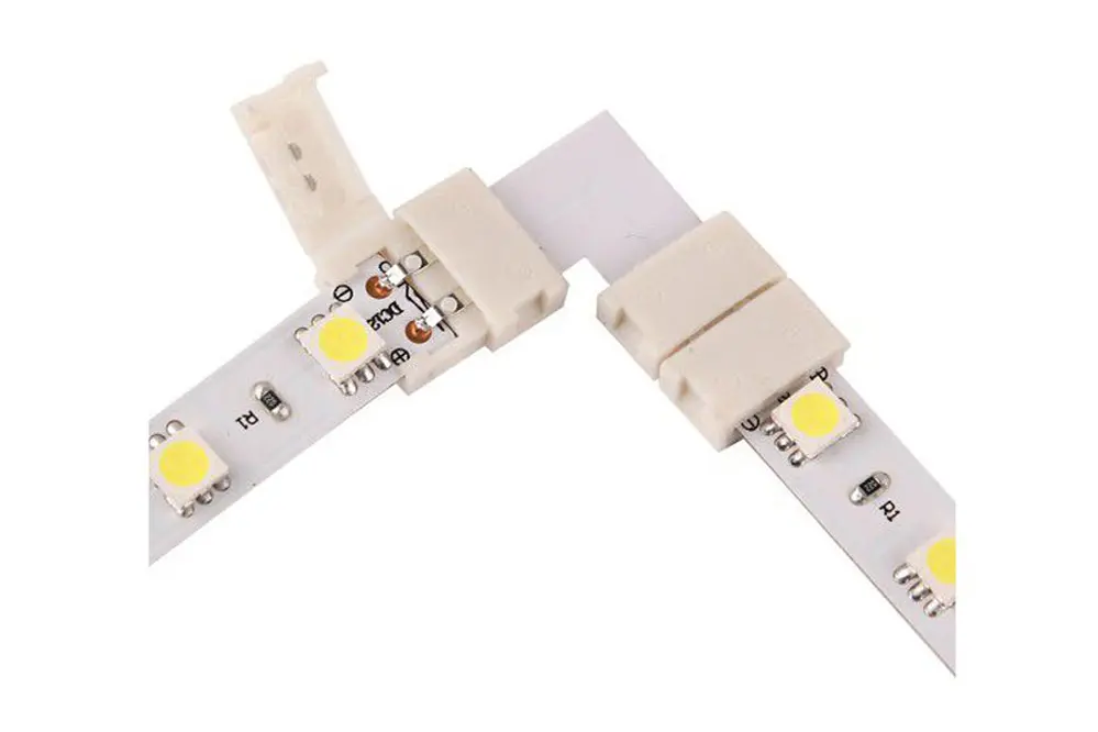 LED strips with corner connector