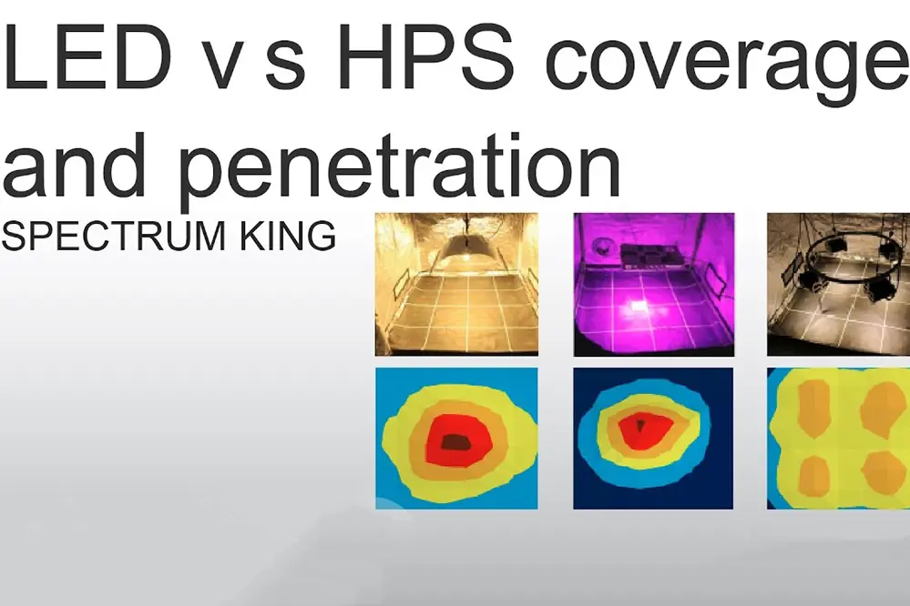 Light Intensity and Spectrum for LED vs HPS Grow lights