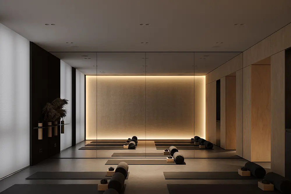 Lighting in a Yoga Studio