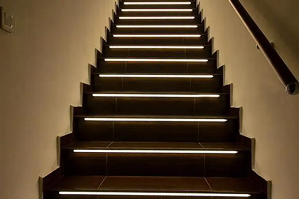 Minimalist Recessed Step Lighting