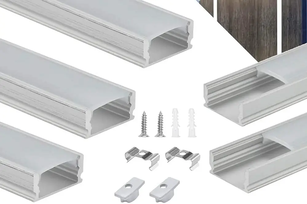 Parts of an LED aluminum profile