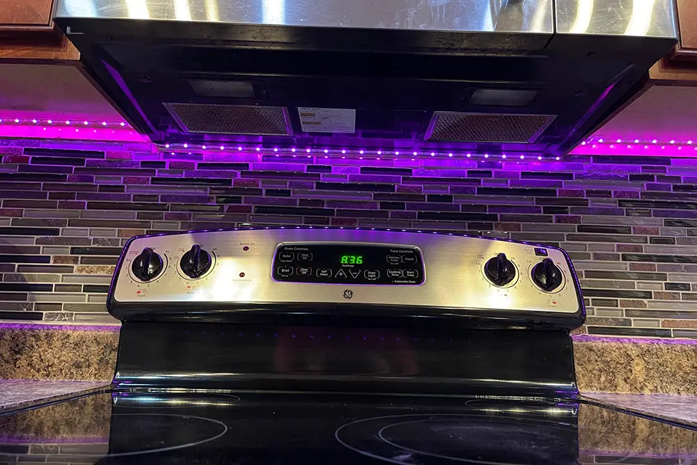 Put LED Strip Lights Above Stove