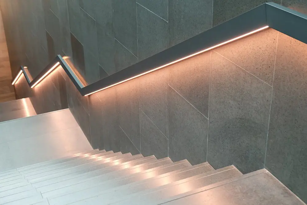 Stair Walls for Dramatic Effects with LED strips