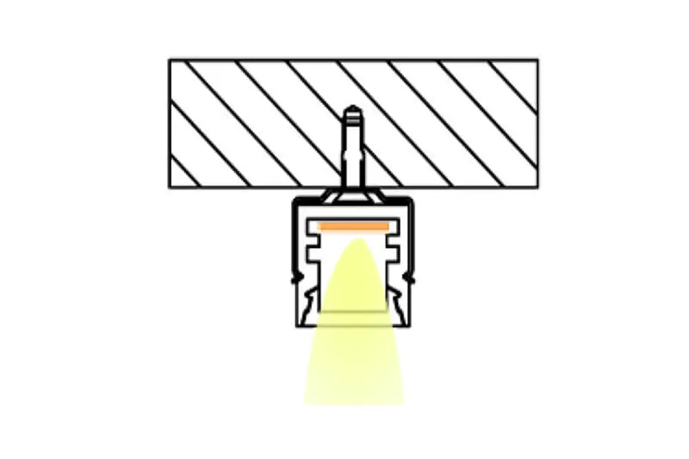 Surface Mount LED Aluminum Profile installation