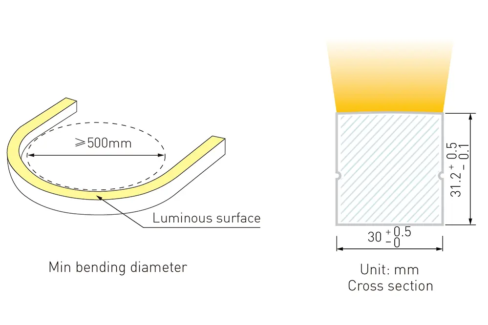 UTNS-SB3032-Side Bend LED Neon Strip (8)