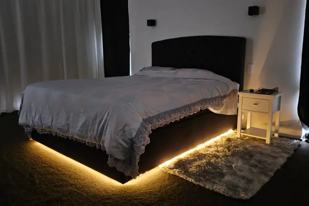 Under Bed Glow for LED Strip Lighting