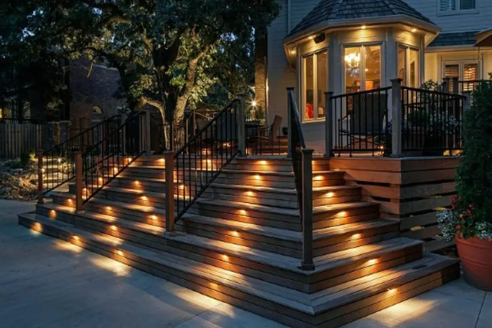 Warm Step Lights for hallway