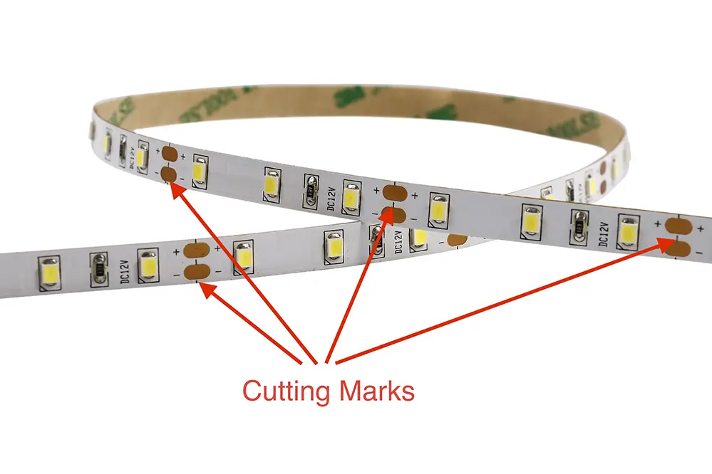 cutting marks on LED Strips