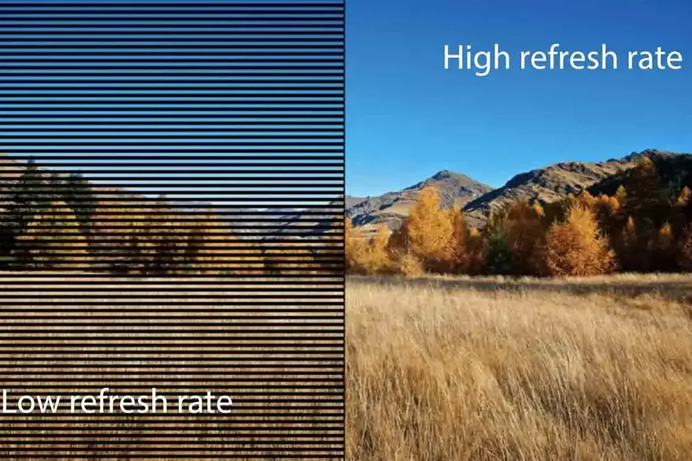 refresh rate of LED lights